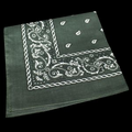 Dark Olive Green 22" Cotton Bandana